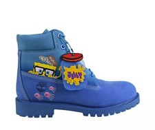 spongebob black timberlands
