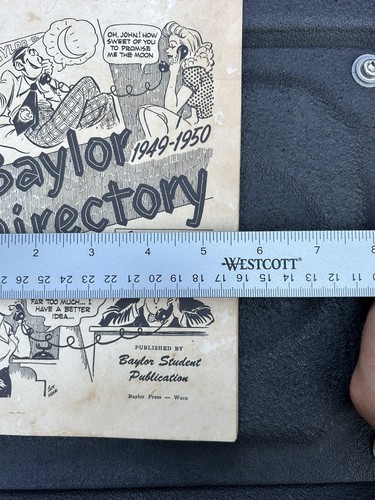 Vintage 1949-50 BAYLOR UNIVERSITY STUDENT DIRECTORY Waco, Texas booklet - Picture 8 of 8