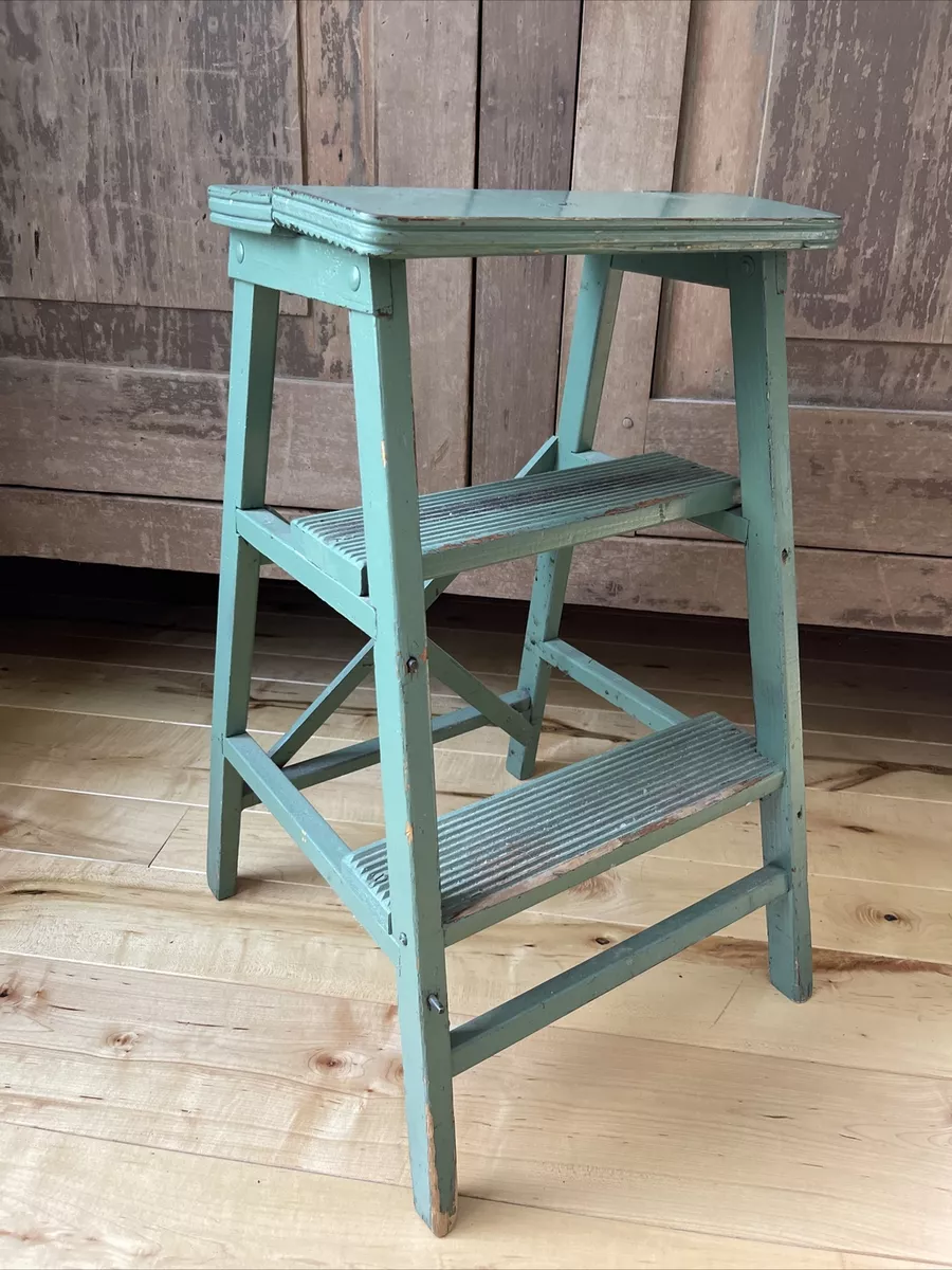 Vintage Wooden Step Stool