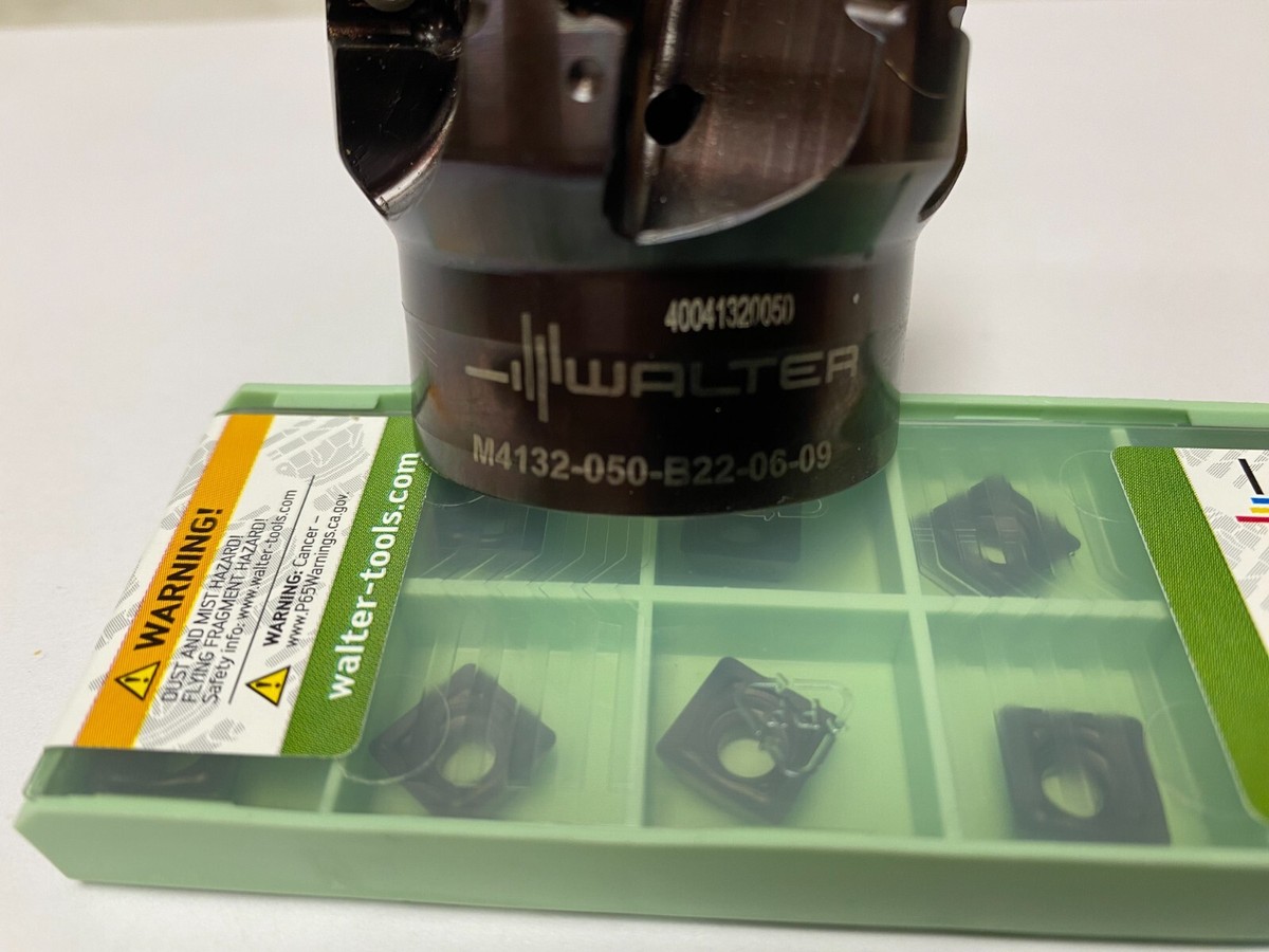 WALTER MILLING CUTTER:M4132-050-B22-06-09 + SDMT 09T308-F57 WALTER MILLING CUTTER:M4132-050-B22-06-09 + SDMT 09T308-F57