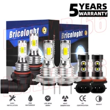 For Mitsubishi Outlander 2.4L 2014-2020 LED Headlight High Low + Fog Light Bulbs