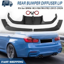 Carbon Fiber Look For 15-2021 BMW F80 M3 F82 F83 M4 Rear Bumper Diffuser Lip