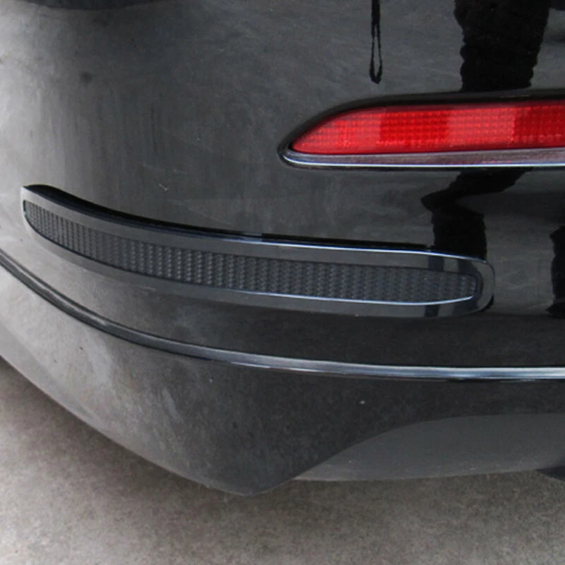 Paquete de 4 protectores protectores antiarañazos antifrotamiento tira de goma para parachoques de coche universal Foto 3 de 4