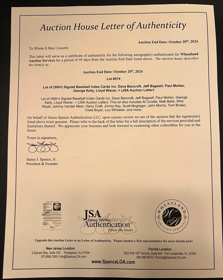 Tarjeta postal del gobierno firmada por Candy Maldonado GPC ESTAMPADA ANTES DEL DEBUT JSA LOA Foto 3 de 3