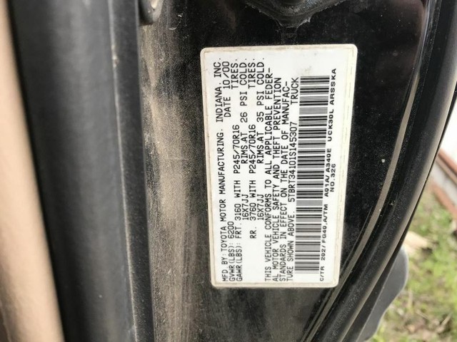 2000-2006 TOYOTA TUNDRA PASSENGER RIGHT FRONT DOOR SWITCH WINDOW AND