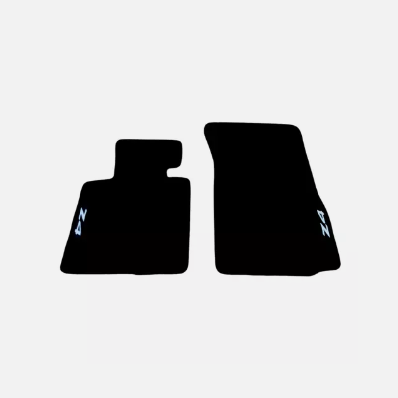For BMW Z4 E85/86 2004-2009 Front Car Floor Mats Velour Black Carpet Liners 2pc
