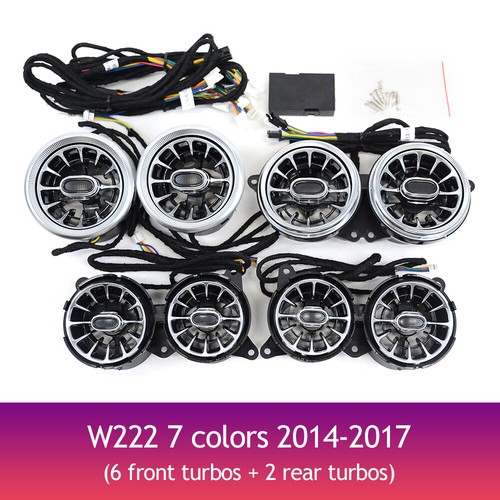 AMBIENT LIGHT AIR VENT 7/64 COLORS For Mercedes Benz W222 2014-2021 S450 S550 - Picture 4 of 10