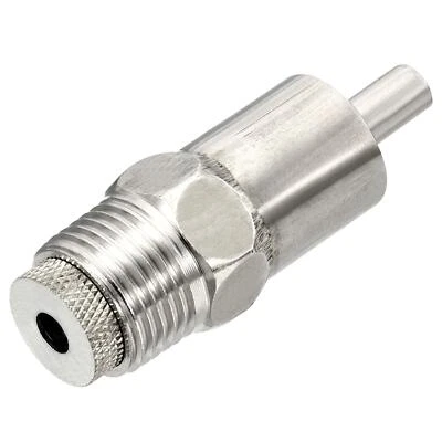 UXCELL Pig Nipple Waterer Poultry Drinker Feeder 1/2"PT Stainless Steel for Sows Silver