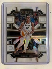CHELSEA GRAY 2024 Panini Select WNBA Concourse WHITE Prizm # 34/99