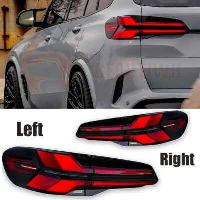 2 Pcs für BMW X5 G05 2018-2023 Schwarzes Gehäuse LED Rückleuchten Blinkerleuchte