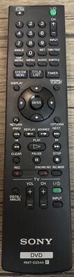 Genuine Sony RMT-D254A DVD RECORDER REMOTE CONTROL RDR-GX360 DVDR MINT OEM