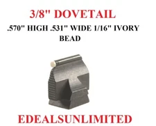 3/8" DOVETAIL SIGHT fits WINCHESTER MARLIN HENRY CIMMARON  .570 HIGH .531 WIDE 