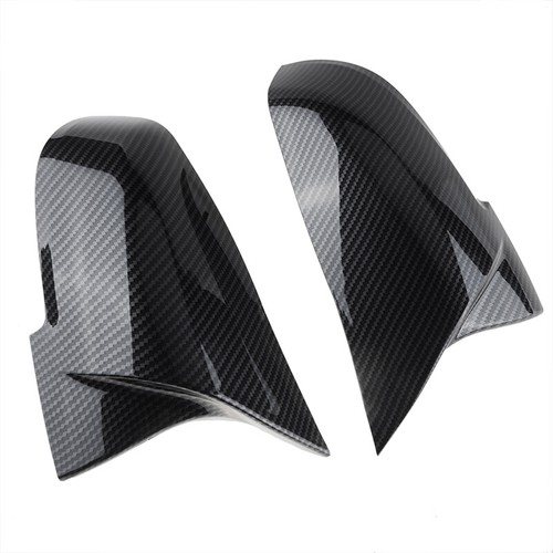 2x Carbon Fiber Side Mirror Cover Caps for BMW 3 Series F30 F31 F20 320i 328i US - Picture 6 of 10