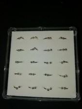 Confezione Da 20 Orecchini Per Naso In Argento 800/925 A Forma Di Anellina diam6