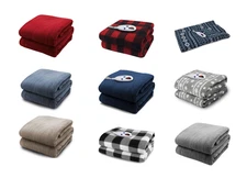 Pure Warmth Microplush Electric Heated Warming Throw Blanket Digital