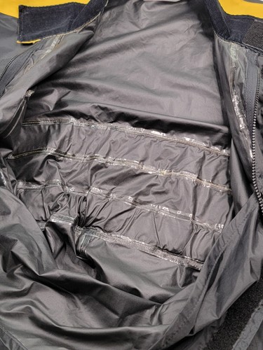 Vtg Slip Streams "Thunderwear" Size Small 1 Pc Rain Suit Motorcycle Racing Work - Picture 9 of 24