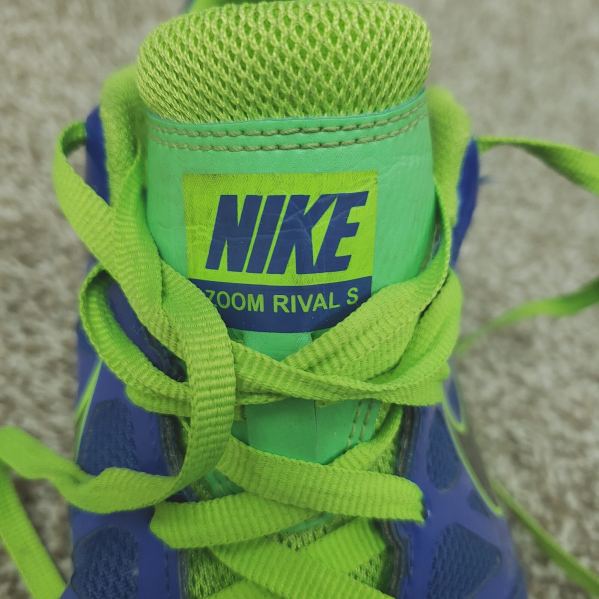 Nike Zoom Rival S Sprint Shoes Mens Sz 9 Blue Green Black  display picture 2