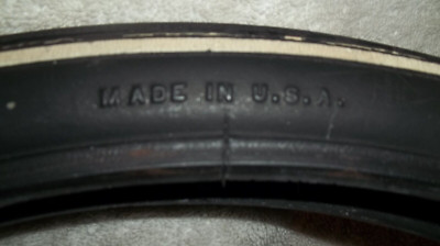 VINTAGE SCHWINN STINGRAY DELUXE SUPERIOR WHITE LINE FRONT BICYCLE TIRE 20X 1 3/4
