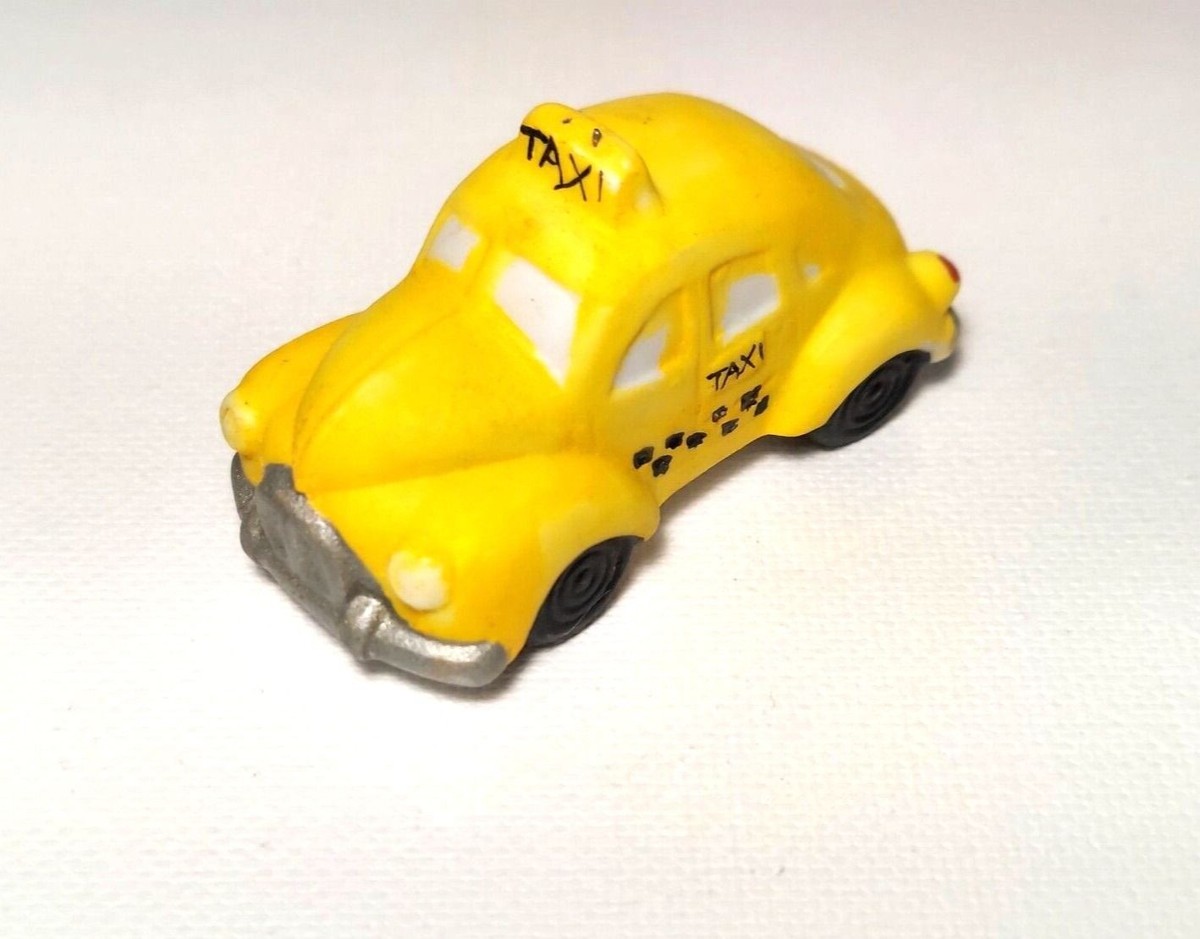 Vintage Model Yellow Taxi Cab Ceramic ceramic Car for Decoration 2