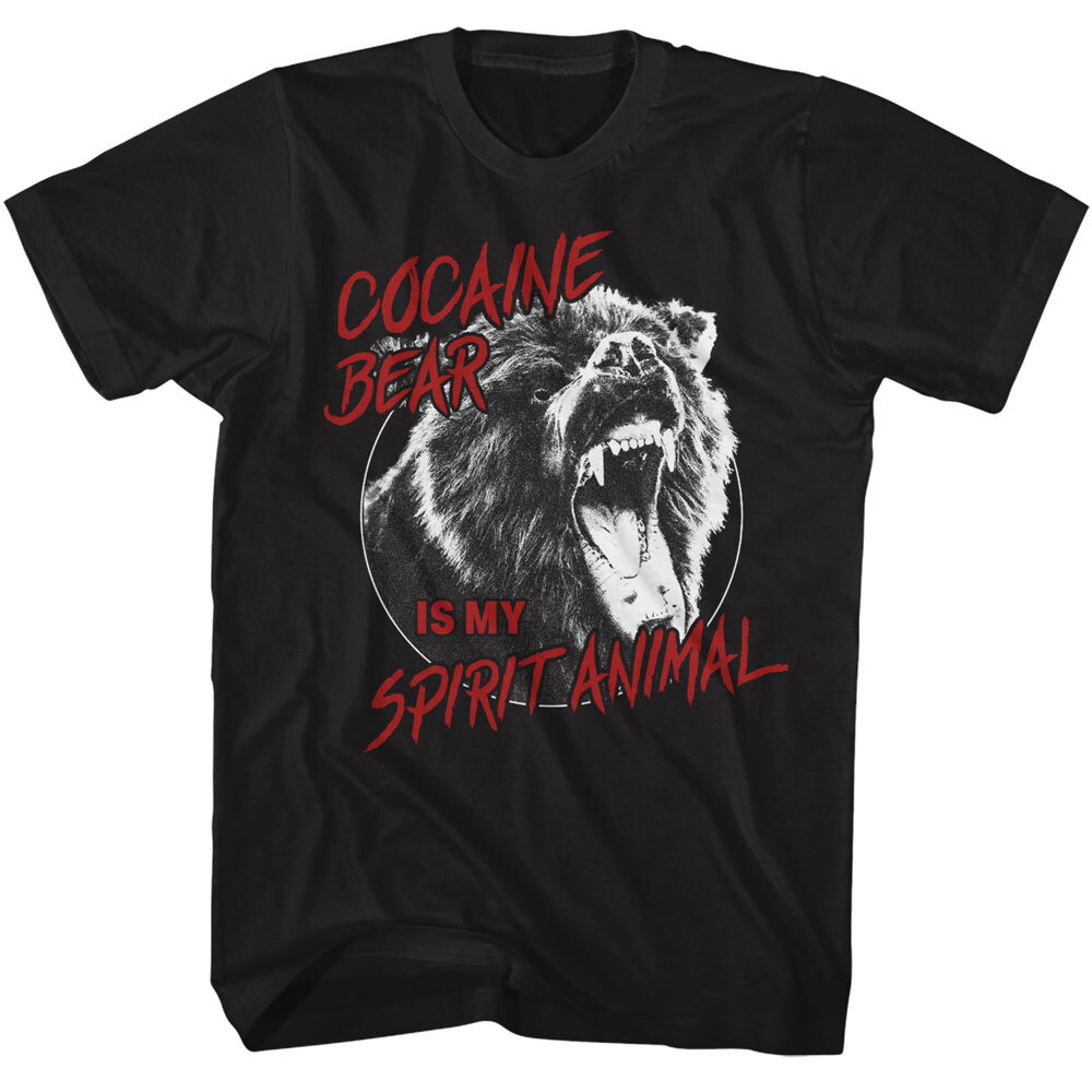 T-shirt Cocaine Bear - Graphic Tee Humour Noir Et Film D'horreur