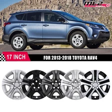 17 Inch Wheel Hub Covers Rim Snap On Hubcaps for 2013-2018 Toyota RAV4 set of 4
