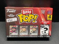 Funko Bitty Pop Figur Wwe Bret Hitman Hart 4Er-Pack+ Mystery Pop + Display Shelf