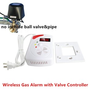 Wireless Gas Detector Natural Gas Alarm Lpg Lng With Shut Valve