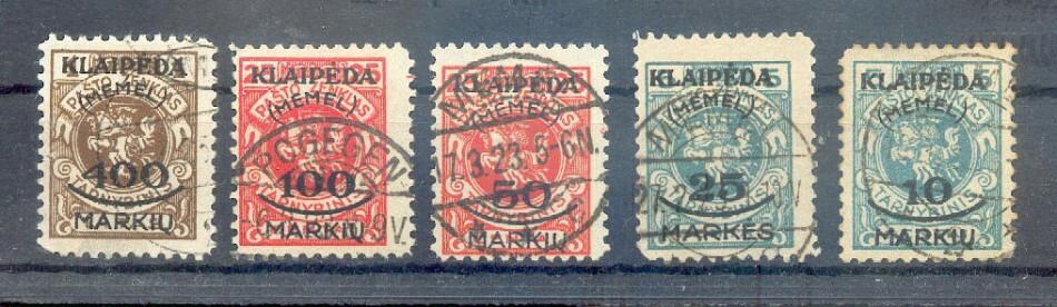 Memel 124/28 Set Embossed 50EUR (71925)