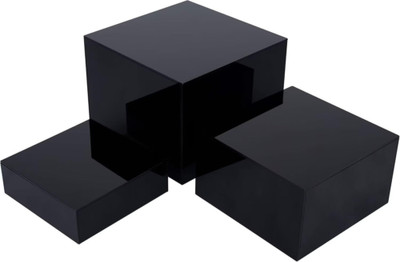 DIGIELE 3 Stück Buffet-Erhöhung, 6 x 7 x 8 Zoll Schwarz Acryl Lebensmittel Display Erhöhung... 