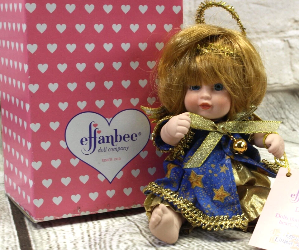 Effanbee Collection Doll The Littlest Angel Porcelain Baby New In Box Vintage - Image 2 of 4