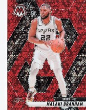 Malaki Branham 2024-25 Mosaic #95 Fast Break Red Mosaic #/99 Spurs Wizards