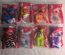 Ty McDonald's 25th Anniversary Happy Meal Beanie Bears Set of 8 2004