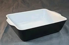 EXCELLENT Pyrex 503 RODNEY KENT STARLINE Matte Black Refrigerator Dish,  1½ qt