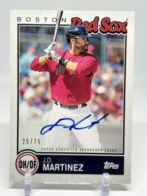 2020 Topps Brooklyn Collection - Brooklyn Autographs J.D. Martinez #BKA-JMA /75