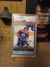 2014-15 NHL Upper Deck Hockey Leon Draisaitl Signed Young Guns Rookie Card PSA