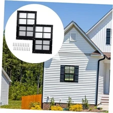 2 Pack Shed Windows, 14'' x 21'' Household Windows with Tempered Glass and 