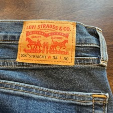 Men  s 506 Straight Leg Levi Size 34/30