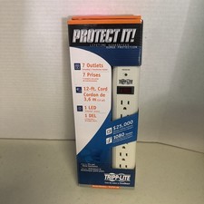 Tripp Lite TLP712 Surge Protector, 7 Outlets, 12 ft Cord, 1080 Joules
