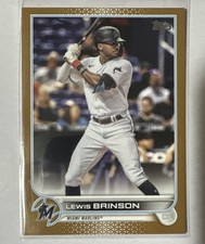 Lewis Brinson 2022 Topps Series 2 Gold Parallel /2022 Miami Marlins #638