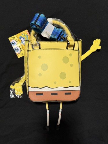 Sponge Bob Square Pants Figural SpongeBob Borsa a tracolla a mano - Foto 2 di 2
