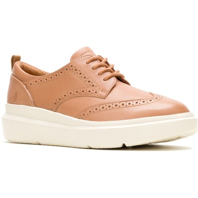 Hush Puppies Joy hellbraune Damen-Brogues aus Leder