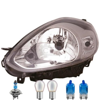 Scheinwerfer rechts inkl. OSRAM Lampen H4 mit LWR Motor für Fiat Punto Evo 199_
