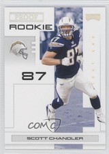 2007 Playoff NFL Playoffs Rookie Silver Proof 17/50 Scott Chandler #155 0a1