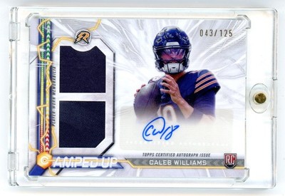 2024 Topps Resurgence Caleb Williams Rookie Patch Auto White Surge #/125
