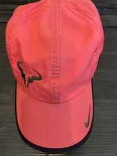 Vintage Rafa Nadal Nike Featherlight Dri-Fit Tennis Cap Pink Black One Size