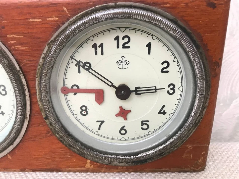 Vintage Thiel-Ruhla Chess Clock, 1950s Wooden Mechanical Timer, Rare - Image 2 of 4