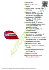 Rückleuchte Set Links Rechts für Mercedes W251 V251 10-14 ULO 141082001 Rückleuchte Set Links Rechts für Mercedes W251 V251 10-14 ULO 141082001
