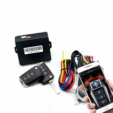Universal Car Remote Start Kit Bluetooth App Push Button Engine Start Stop
