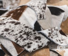 Cowhide Leather Scraps - 1 LB. Assorted Color, Assorted Shape, Genuine Leathe...