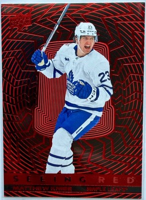 2023-24 UD Extended Series #SR-6 Seeing Red Matthews Knies - Maple Leafs